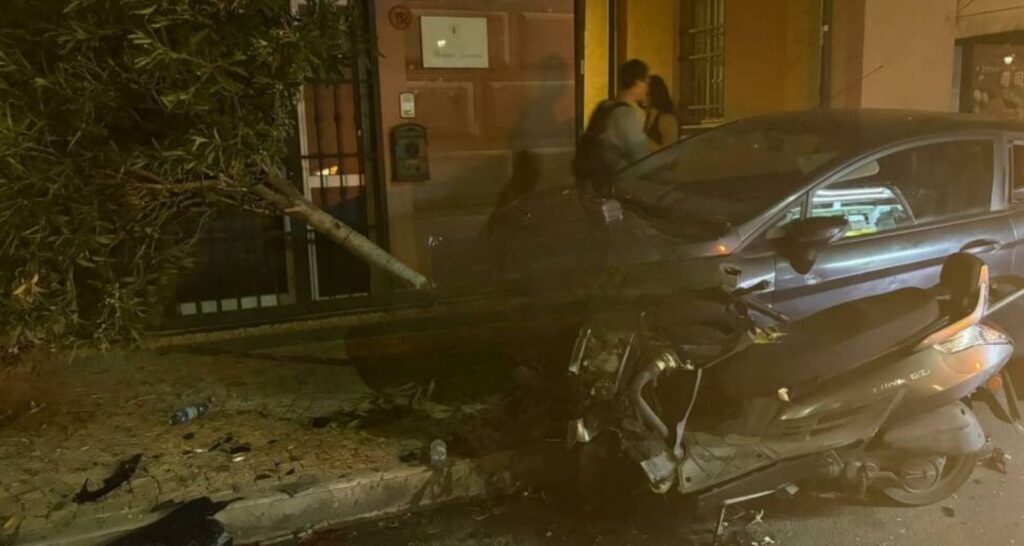 Albissola, incidente notturno auto sbanda e causa ingenti danni, ma per fortuna non ci sono feriti
